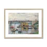 Bridge at Argenteuil on a Gray Day Framed & Mounted Print