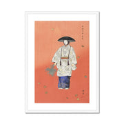 Actor in the No Play Hanagatami Framed & Mounted Print