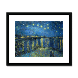 Starry Night Over the Rhone Framed & Mounted Print