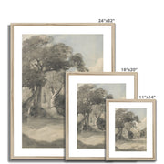 Trees in a Meadow Framed & Mounted Print