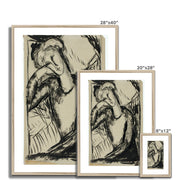 Portrait of a Young Woman Framed & Mounted Print