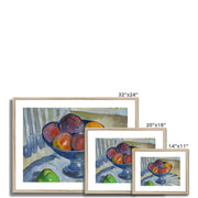 Fruit Dish on a Garden Chair Framed & Mounted Print