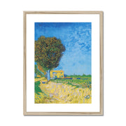 Avenue at Arles with houses Framed & Mounted Print